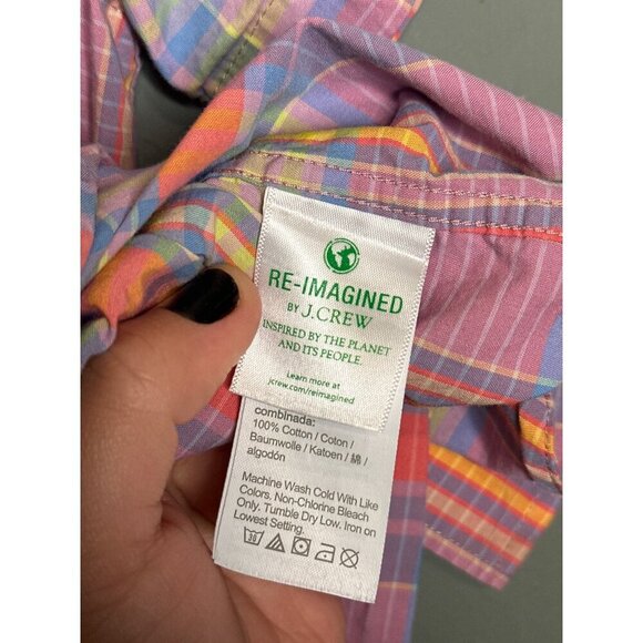 Crewcuts Boys 8 SS Plaid Button Down Collared Dress Shirt - Picture 7 of 8